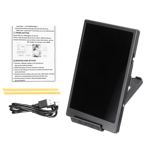 3.5 Inch IPS TYPE-C Secondary Screen CPU GPU RAM HDD Monitoring