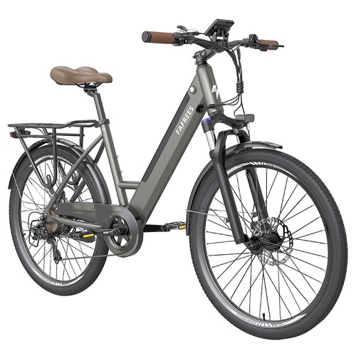 F26 Pro 26'' City-E-Bike mit tiefem Einstieg, Grau