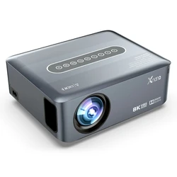 XNANO X1 Android 9.0 LCD Projector, 1080P Native Output, 12000LM, Dolby Audio, AC WiFi Bluetooth, HDR 10+, Keystone Correction, 8K Decoding, 2GB/16GB, EU Plug