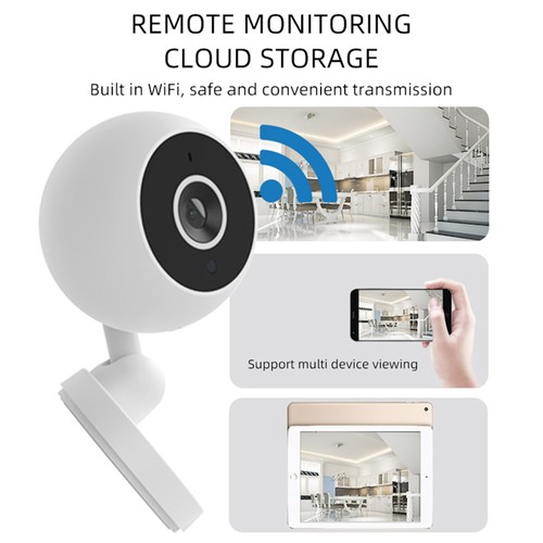 A2 inomhussäkerhetskamera, Baby Monitor Smart Home IP Wi-Fi-kamera med Night Vision/2,4GHZ/Rörelsedetektering/2-vägsröst