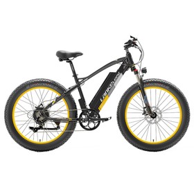 LANKELEISI XC4000 Xe đạp điện 48V 1000W Động cơ màu vàng