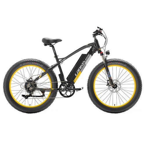 LANKELEISI XC4000 Electric Bike 48V 1000W Motor Yellow