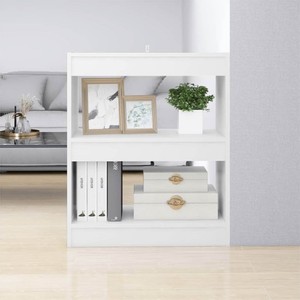 Book CabinetRoom Divider White 60x30x72 cm