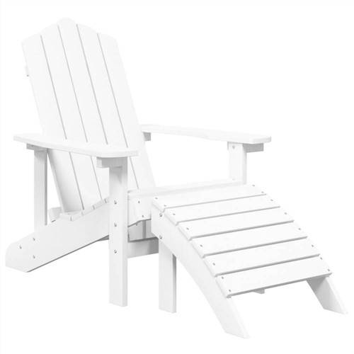 Garten-Adirondack-Stuhl mit Fußschemel