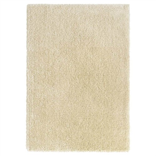 High Pile Shaggy Rug Beige 140x200 cm 50 mm