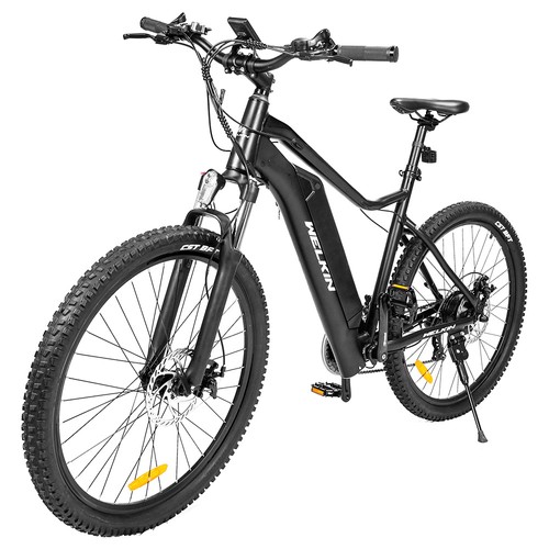 WELKIN WKEM001 Elcykel 350W borstlös motor 36V 10,4Ah Batteri 27,5*2,25'' Däck Mountainbike - Svart