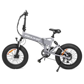 WELKIN WKES001 Electric Bicycle Snow Bike Silver