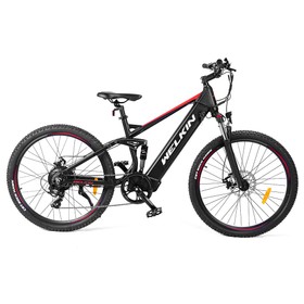 WELKIN WKES002 Bicicletta elettrica 350W Mountain Bike nera e rossa