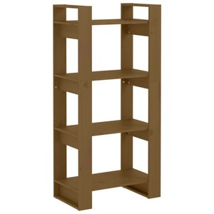 Book CabinetRoom Divider Honey Brown 60x35x125 cm Solid Wood
