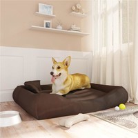 Dog Cushion with Pillows Brown 115x100x20 cm Oxford Fabric