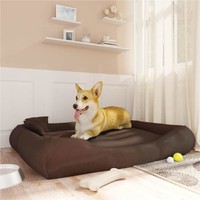 Dog Cushion with Pillows Brown 135x110x23 cm Oxford Fabric