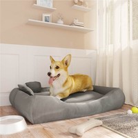 Dog Cushion with Pillows Grey 89x75x19 cm Oxford Fabric
