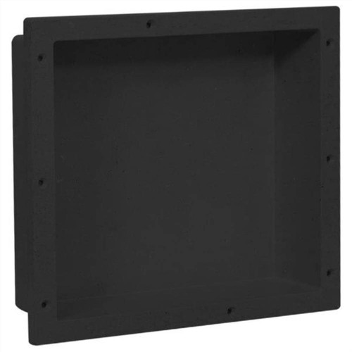 Shower Niche Matt Black 41x36x10 cm