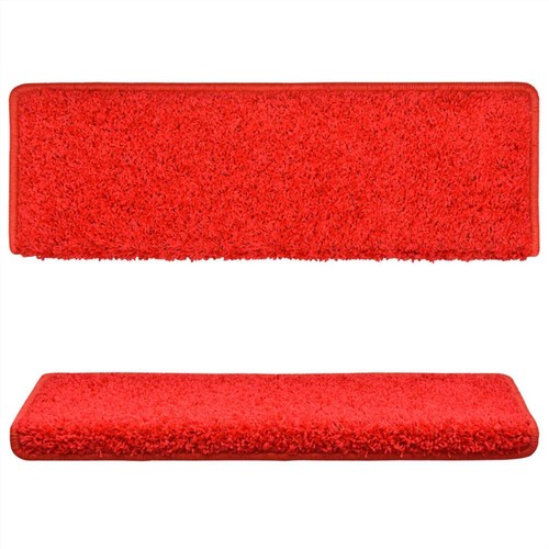 Stair Mats 5 pcs 65x25 cm Red