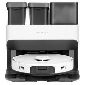 Roborock S7 Pro Ultra Robot Vacuum Cleaner Self-Cleaning &amp; Emptying 5100Pa Powerful Suction 5200mAh Battery 30% Faster Charging LDS Navigation Off-Peak Charging Supported Sonic Mopping Auto-Lifting Mop Alexa Google Home App Control - White