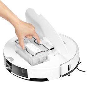 Roborock S7 Pro Ultra Robot Vacuum Cleaner Self-Cleaning &amp; Emptying 5100Pa Powerful Suction 5200mAh Battery 30% Faster Charging LDS Navigation Off-Peak Charging Supported Sonic Mopping Auto-Lifting Mop Alexa Google Home App Control - White