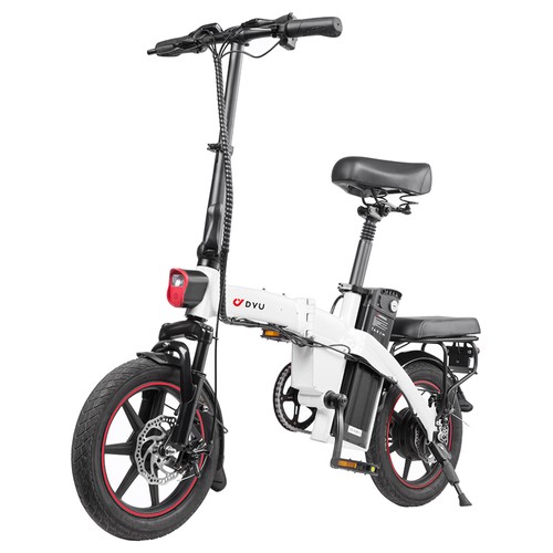 DYU A5 Elcykel 350W Motor Maxhastighet 25km/h Vit