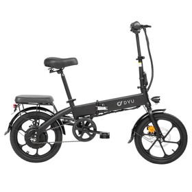 DYU A1F Elektrikli Bisiklet 16 İnç 250W Motor 36V 7.5AH 25Km/h Hız Siyah