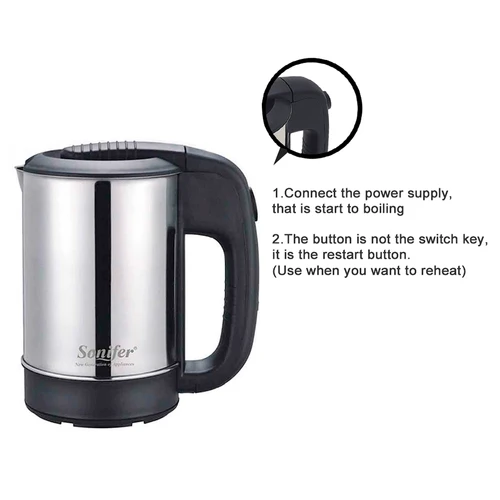 Sonifer SF2011 0.5L 1000W Mini Electric Kettle