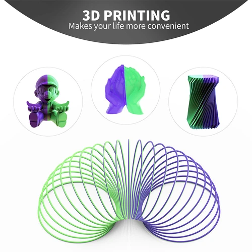  Filament/PLA] $13.89 Eryone Matte blue lilac PLA (other matte  colors $16.89), $18.59 ERYONE glow in the dark green, $19.99/1.5kg ERYONE  Silk PLA Bundle : r/3dprintingdeals