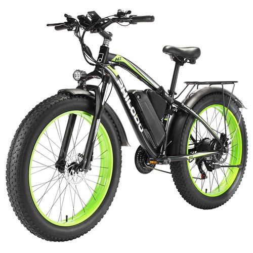 PHILODO H7 2.0 Electric Mountain Bike All Terrain Fat Bike 26 Inch 48V 13Ah Removable Battery 1000W High-speed Motor 50Km/h 21 Speed Gear Electric Bicycle