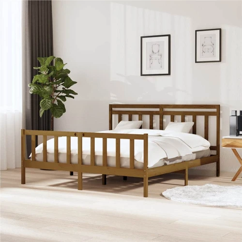 Solid Oak Sleigh Bed - 5ft - Kingsize