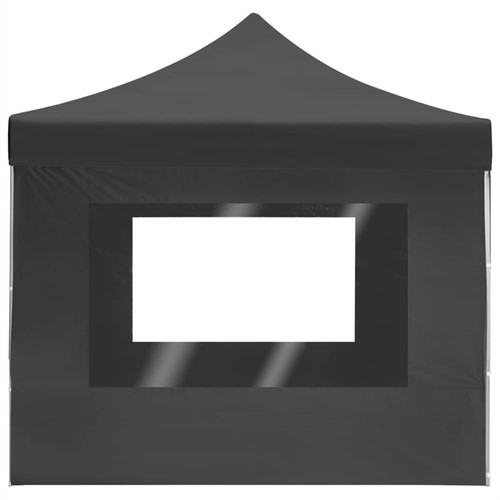 Professional Folding Party Tent with Walls Aluminium 4.5x3 m Anthracite