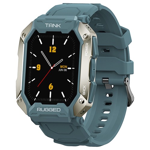KOSPET TANK M1 PRO Smartwatch 1,72'' stor IPS-skärm, 24 sportlägen, 24H puls, 5ATM & IP69K vattentät