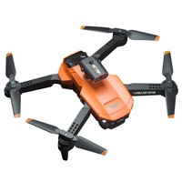 JJRC H106 4K Dual Cameras RC Drone Two Batteries Orange