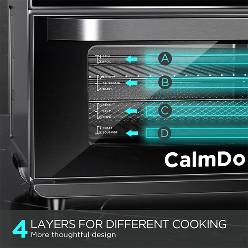 Calmdo CD-AF25EU 1800W 25L Extra-Large Air Fryer Toaster Oven