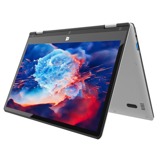 Jumper EZbook X1S 2-in-1-Tablet Intel Gemini Lake N4000 4 GB LPDDR4 128 GB eMMC 1366 x 768 Display Windows 10 – Grau