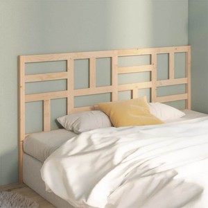 Bed Headboard 206x4x104 cm Solid Wood Pine
