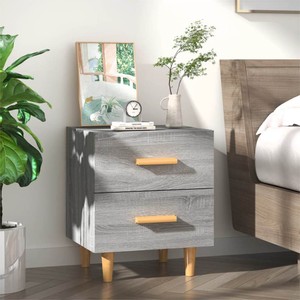 Bed Cabinet Grey Sonoma 40x35x475 cm