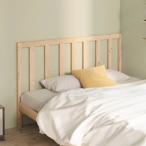 Bed Headboard 126x4x100 cm Solid Wood Pine