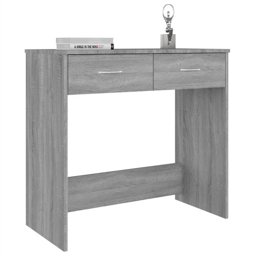 Schreibtisch Sonoma Grau 80x40x75 cm Holzwerkstoff