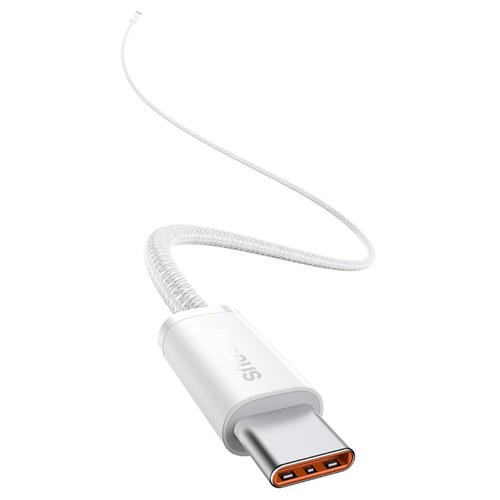 Baseus 100 W 2 m Schnellladekabel, Typ-C-zu-Typ-C-Kabel, PD-Schnellladekabel für Xiaomi Samsung Phone iPad - Weiß