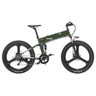 Bezior X500 Pro Folding Electric Bike Bicycle 26 Inch Tire 500W Motor Max Speed 30Km/h 48V 10.4Ah Battery Aluminum Alloy Frame Shimano 7-Speed Shift 100KM Power-Assisted Range LCD Display IP54 Waterproof Max Load 200KG - Black Green