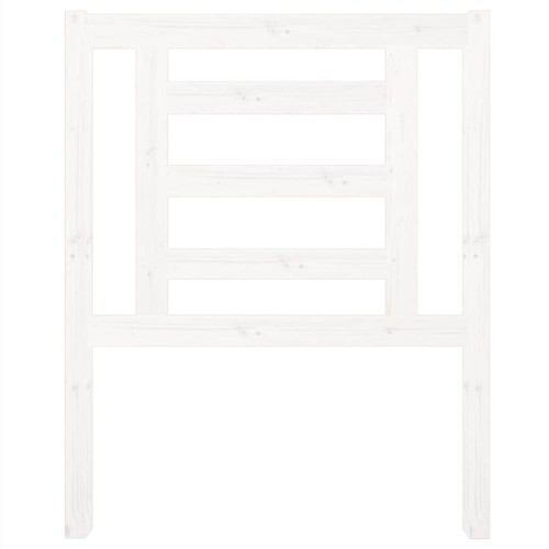 Bettkopfteil Weiß 81x4x100 cm Massivholz Kiefer
