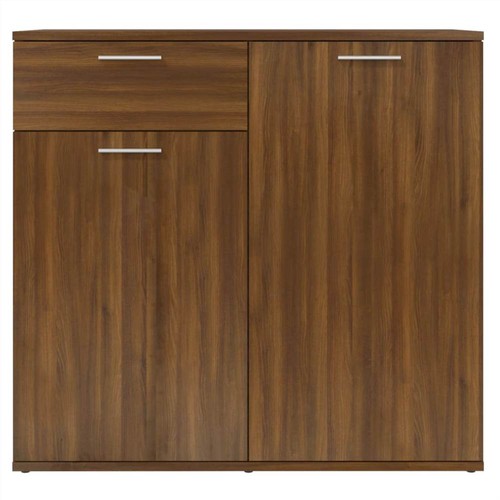 Sideboard Eiche braun 80x36x75 cm Holzwerkstoff