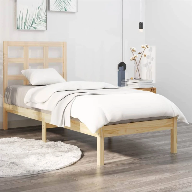 Bed Frame Solid Wood 100x200 cm