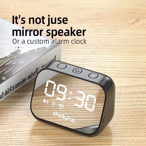 Kids Alarm Clock Bluetooth Speaker Bedside Alarm Clock,mirror