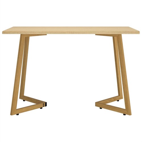 Esstisch Hellbraun 120x60x74 cm MDF und Eisen