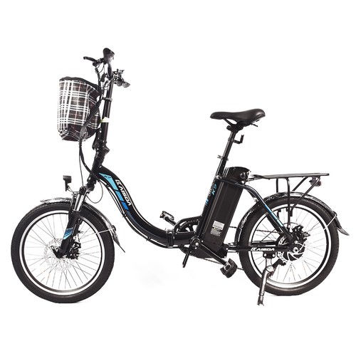 KAISDA K7 20*1,95 Zoll faltbares elektrisches Moped-Fahrrad Schwarz