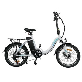 Skládací elektrické mopedové kolo KAISDA K7 20*1.95 palce bílé