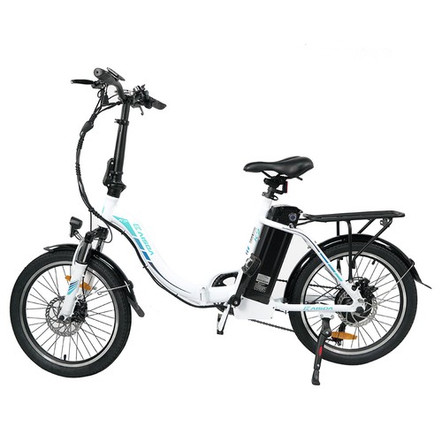 KAISDA K7 20*1,95 Zoll faltbares elektrisches Moped-Fahrrad Weiß