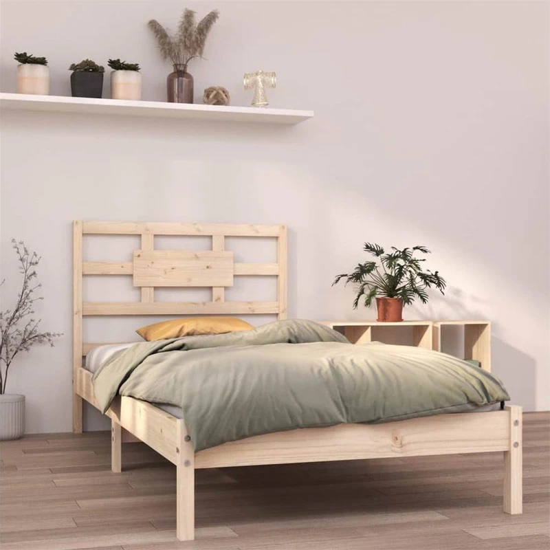 Bed Frame Solid Wood 100x200 cm