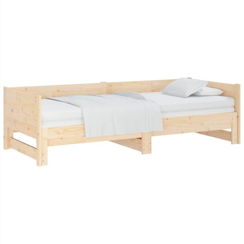 Ausziehbares Tagesbett aus Massivholz Kiefer 2x(80x200) cm