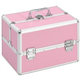 Trousse de maquillage 22x30x21 cm Aluminium Rose
