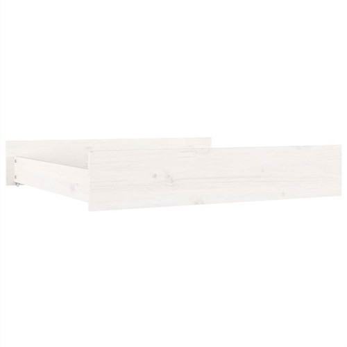 Bettschubladen 2 Stück Weiß Massivholz Kiefer