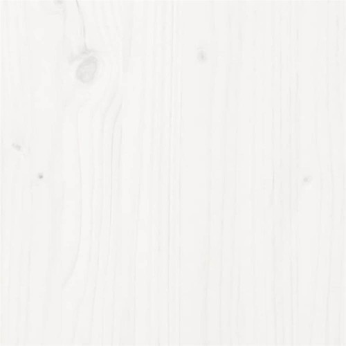Bettgestell Weiß Massivholz 100x200 cm